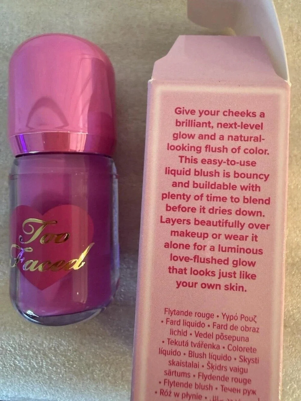 Too Faced Love Flush Glowing Liquid Blush Last Love 6mL 0.20oz New In Box